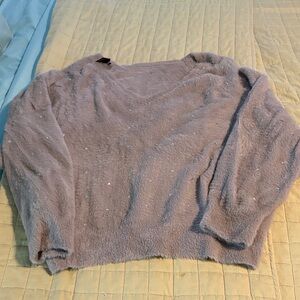 Express Soft grey embellished rhinestone Sweater XL